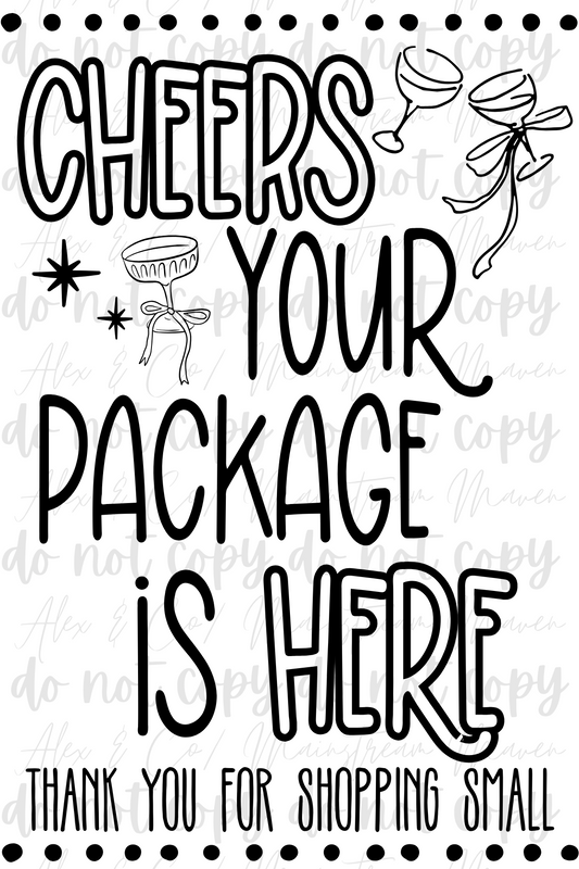 DIGITAL 4x6 CHEERS Thermal Label