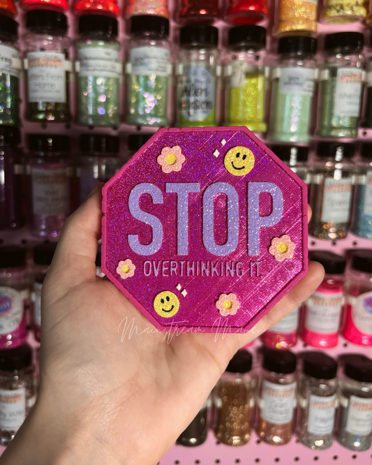 Stop Overthinking It Freshie - Strawberry Leather
